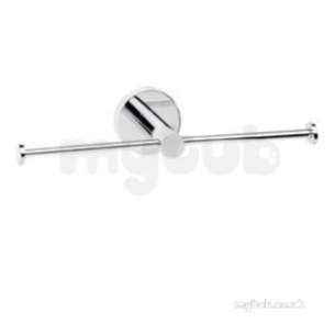 Croydex Bathroom Accessories -  Britannia Double T/roll Holder Flexi Fix Qm584041