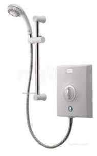 Aqualisa Electric Showers -  Aqualisa Qze8521 Quartz Electric 8.5kw White Chrome Plated