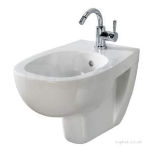 Twyford Quinta Sanitaryware -  Quinta Bidet Wall Hung 1 Tap Qt3411wh