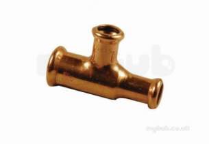 Yorkshire Pressfit Fittings -  S27 35x22x22 Xpress Tee Red End/br