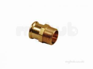 Yorkshire Pressfit Fittings -  Xpress Cu S3 Mi Str Connector 35x1.1/4