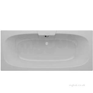 Twyfords Acrylic Baths -  Rio Double Ended 1700x750 No Tap No Grips Ri8500wh