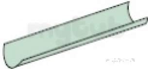 Polypipe Standard sovereign Rainwater -  Half Round Gutter 75mm 2m Rm300b