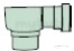 Polypipe Standard sovereign Rainwater -  Stop End Outlet 75mm Screw To Fascia Rm306b