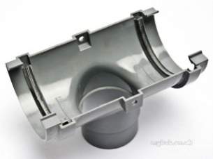 Polypipe Standard sovereign Rainwater -  75mm H/r Gutter Running Outlet Rm305-g