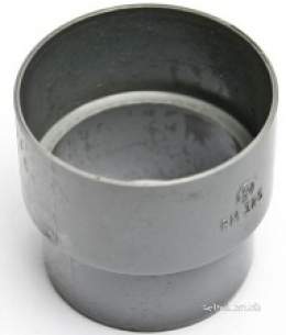 Polypipe Standard sovereign Rainwater -  50mm Round D/pipe Pipe Connector Rm325-g