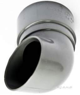 Polypipe Standard sovereign Rainwater -  50mm Round Downpipe Shoe Rm328-g