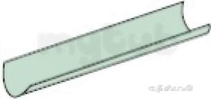 Polypipe Standard sovereign Rainwater -  150mm X 2m Half Round Gutter Rl600-g