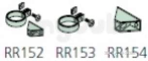 Polypipe Standard sovereign Rainwater -  Pipe Clip Clip. Nut And Bolt Rr153b