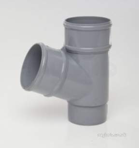Polypipe Standard sovereign Rainwater -  68mm X 112.1/2deg Rw Pipe Branch Rr129-w