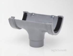 Polypipe Standard sovereign Rainwater -  112mm Running Gutter Outlet Rr105-b