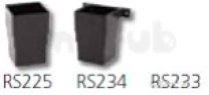 Polypipe Standard sovereign Rainwater -  65mm Sq Sect Rw Downpipe Conn Rs225-c Rs225c