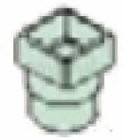 Polypipe Standard sovereign Rainwater -  65mm Sq To Round Sect Adaptor Rs231-b