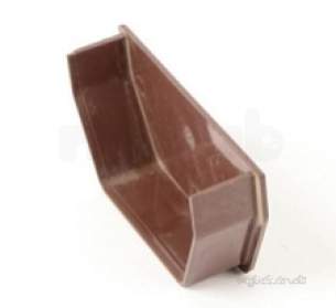 Polypipe Standard sovereign Rainwater -  112mm Sq Sect Stop End Internal Rs208-w