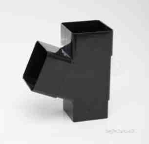 Polypipe Standard sovereign Rainwater -  65mm X 112.1/2deg Sq Sect Branch Rs229-w