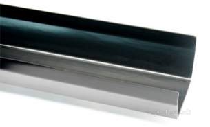 Polypipe Standard sovereign Rainwater -  112mm X 2m Sq Section Gutter Rs200-br