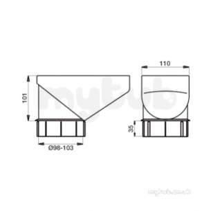 Lindab Rainwater -  Lindab Darin Tap For Down Pipes Rt