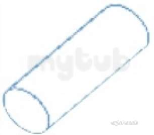 Rainwater Drainage Systems 65mm Square -  Polypipe 4m Downpipe Rwsp4b