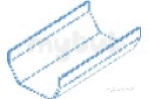 Rainwater Drainage Systems 114mm Square Line -  Polypipe 2m Half Round Gutter Rwsg2br