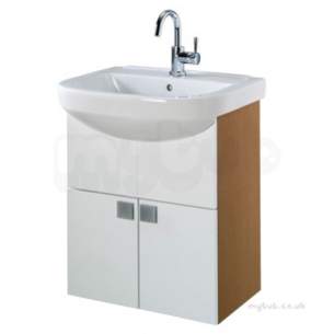 Twyford Galerie Plan Furniture -  Refresh Square Basin/furniture Set 550x460 1 Tap Rs0109wh