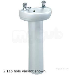 Twyford Mid Market Ware -  Refresh Handrinse Basin 360x280mm 1 Tap Re4811wh