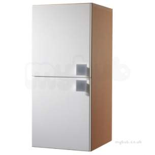 Twyford Galerie Plan Furniture -  Refresh Square Side Cabinet White Gloss Rs0800wh