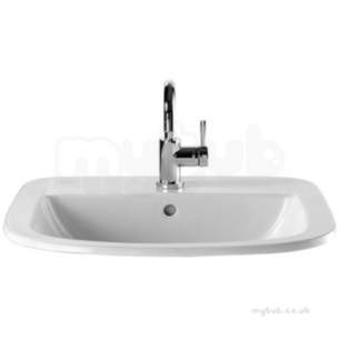 Twyford Mid Market Ware -  Refresh Square Countertop 560x460 1 Tap Rs4511wh