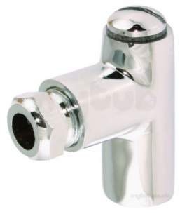 Gas Fire Fittings and Fixings -  1inch Chrome Plated Restrictor Elbow 8mm