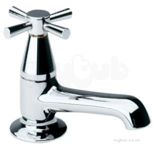 Twyfords Contemporary Brassware -  Rival Bath Pillar Taps Pair Rl5215cp