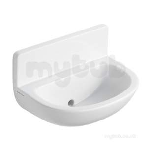 Armitage Shanks Commercial Sanitaryware -  Armitage Shanks Contour 21 Basin 50 White B/olet 150mm Ups S214401