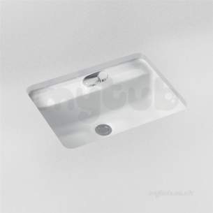 Armitage Shanks Commercial Sanitaryware -  Armitage Shanks Contour 21 S2697 550 One Tap Hole Rsdp U/c Basin Wh S269701
