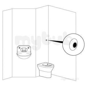 Armitage Shanks Commercial Sanitaryware -  Armitage Shanks Sentry21 Btwwc And Basinc/w Wave-on Controls S330601