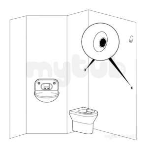 Armitage Shanks Commercial Sanitaryware -  Armitage Shanks Sentry21 Btw Wc Basin And Shower -tactile S331101