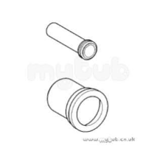 Grohe Tec Brassware -  Dal 37104 Wc Inlet/outlet Pipe Bk 37104k00