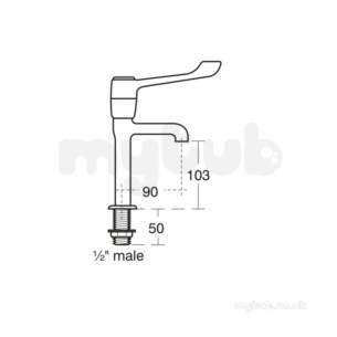 Armitage Shanks Commercial Sanitaryware -  Armitage Shanks Doon Sink S5999 2th-sng 60x60 Pol S/s Ss S5999my