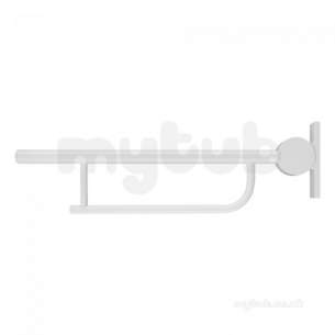 Armitage Shanks Commercial Sanitaryware -  Armitage Shanks Contour 21 S6360 80cm Hngd Suppt Arm Wh S6360ac