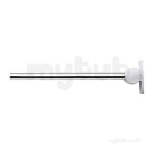 Armitage Shanks Commercial Sanitaryware -  Armitage Shanks Contemp 21 Support 80 Chrome Hngd Arm G4