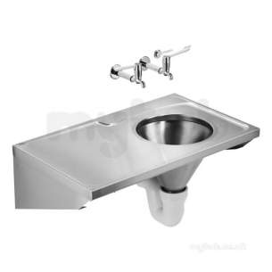 Armitage Shanks Commercial Sanitaryware -  Armitage Shanks Stirling Slopper 100x60 Pol S/s Bi Rh S6563my