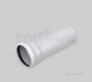Marley Soil and Waste -  110mm X 3m Pipe Ring Seal Socket Sp403-g