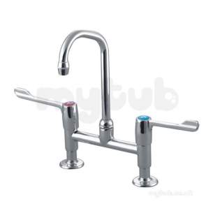 Armitage Shanks Commercial Brassware -  Armitage Shanks Markwik Plr Mxr R/mtd Chrm Sf Lvr 200nzl S8207aa