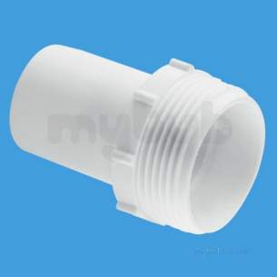 Mcalpine Waste traps overflow -  1.5 Inch Bsp Screwed Waste Pipe Adaptor T9