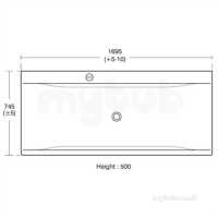 Ideal Standard Sottini Baths and Panels -  Ideal Standard Santorini Bath 170 X 75 Wht D/end Ifp Plus Nl E703301