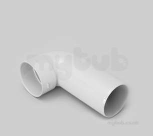 Marley Soil and Waste -  110mm X87.5d Bend Long Spig Solv Sbs40-b