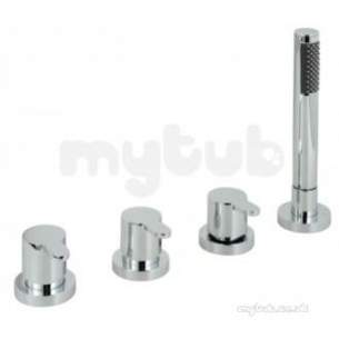 Vado Brassware -  4 Hole Bath/shower Mixer Dck Mount W/o Spout For