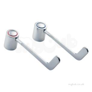Twyfords Commercial Brassware -  Sola 6 Long Levers Pair Sf2704cp