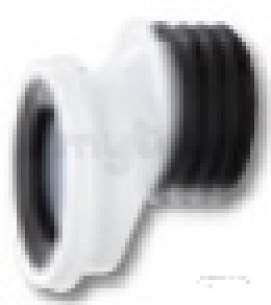 WC Pan Connectors Polypropylene -  Kwickfit Offset 12mm 4in/110mm Polypropylene Sk46w