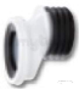 WC Pan Connectors Polypropylene -  Kwickfit Extension 200mm 4in/110mm Polypropylene Sk48w