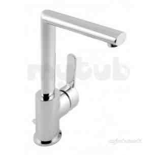 Vado Brassware -  Mono Basin Mixer Single Lever Deck Mount Plus Soh-100s-c/p