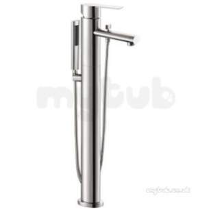 Vado Brassware -  Bath/shower Mixer Plus Shower Kit Single Lever Floor Mount
