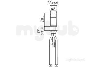 Vado Brassware -  Valve For Use With Bath Filler Waste Plus Ovrfl